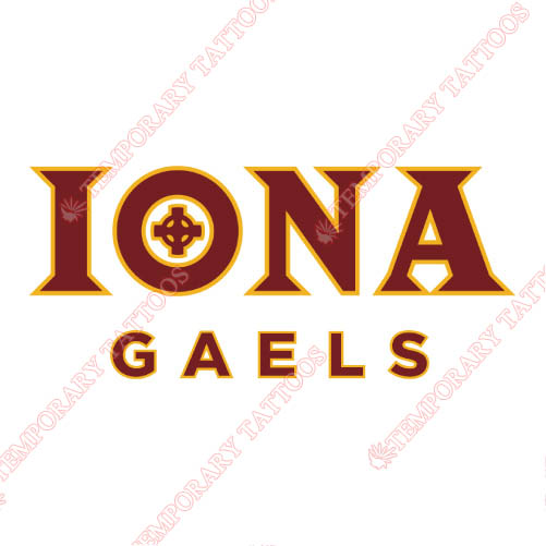 Iona Gaels Customize Temporary Tattoos Stickers NO.4643